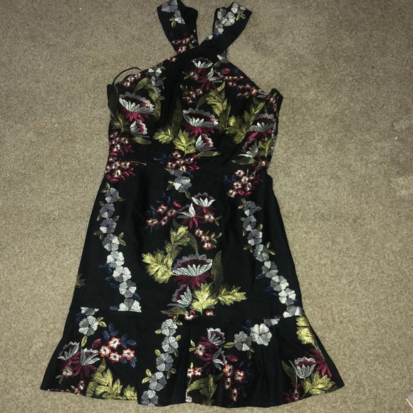 Anthropologie Dresses & Skirts - ANTROPOLOGIE BLACK EMBROIDERED FORMAL DRESS
